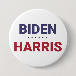 Chapa Redonda De 7 Cm Joe Biden y Kamala Harris (Elecciones USA 2020)