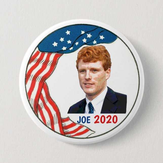 Chapa Redonda De 7 Cm Joe Kennedy 2020 (Anverso)