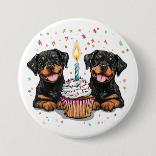Chapa Redonda De 7 Cm Jueves Rottweiler
