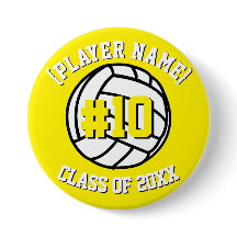 Jugador de voleibol Personalizado amarillo y clase