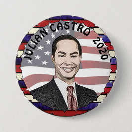 Chapa Redonda De 7 Cm Julian Castro por el apoyo a las elecciones presid
