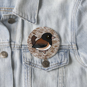 Chapa Redonda De 7 Cm Junco de ojos oscuros (Oregón)