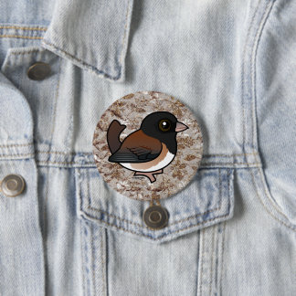 Chapa Redonda De 7 Cm Junco de ojos oscuros (Oregón)