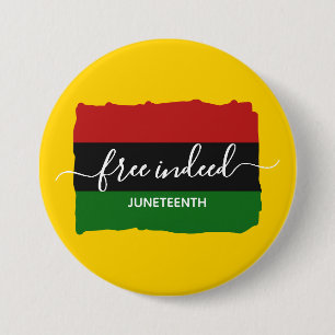 Chapa Redonda De 7 Cm Juneteenth Moderno Libre de Verdad