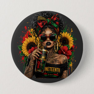 Chapa Redonda De 7 Cm Juneteenth Mujeres Negras Historia Afroamericana