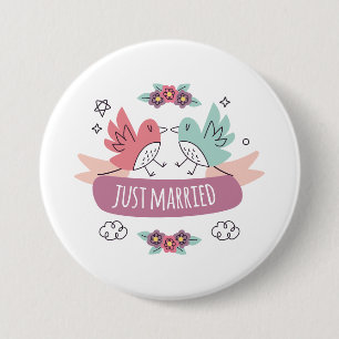 Chapa Redonda De 7 Cm just married