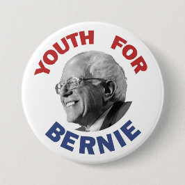 Chapa Redonda De 7 Cm Juventud para Bernie