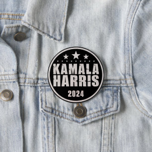 Chapa Redonda De 7 Cm Kamala Harris 2024 Por Las Elecciones Retro Presid