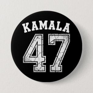 Chapa Redonda De 7 Cm Kamala Harris 47 Presidente Para El Pueblo