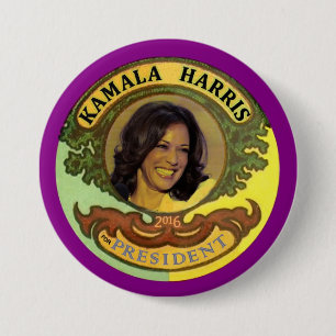 Chapa Redonda De 7 Cm Kamala Harris para el presidente 2016