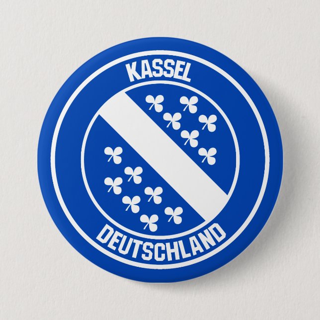Chapa Redonda De 7 Cm Kassel Round Emblem (Anverso)