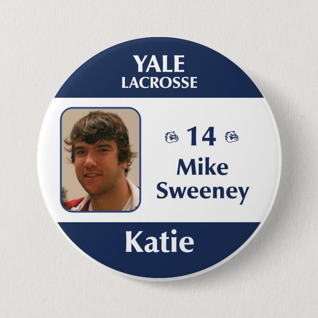 Chapa Redonda De 7 Cm Katie - Mike Sweeney (Anverso)