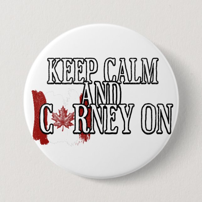 Chapa Redonda De 7 Cm Keep Calm and Carney On (Anverso)