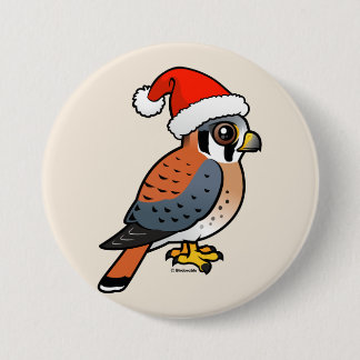Chapa Redonda De 7 Cm Kestrel Santa