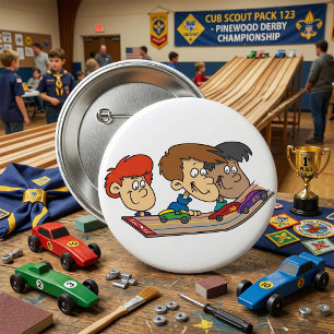 Chapa Redonda De 7 Cm Kids Pinewood Derby Car Race