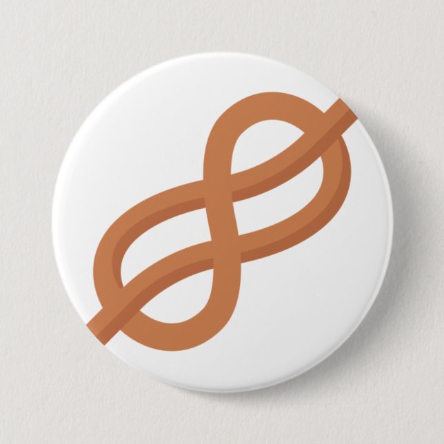 Chapa Redonda De 7 Cm Knot marino (Anverso)