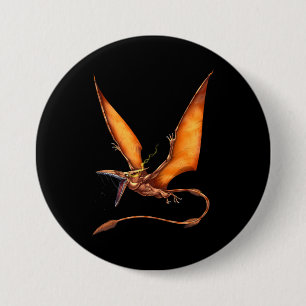 Chapa Redonda De 7 Cm Kongamato Cryptid Creature