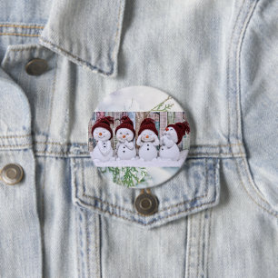 Chapa Redonda De 7 Cm La amistad calienta un día frío