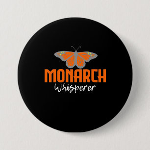 Chapa Redonda De 7 Cm La mariposa monarca Whisperer