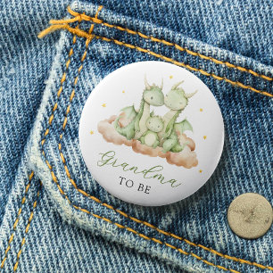 Chapa Redonda De 7 Cm La pequeña abuela del dragón