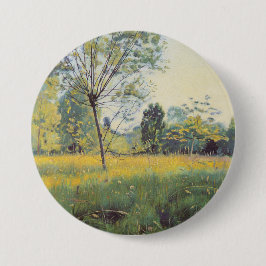 Chapa Redonda De 7 Cm La pradera dorada (por Ferdinand Hodler)
