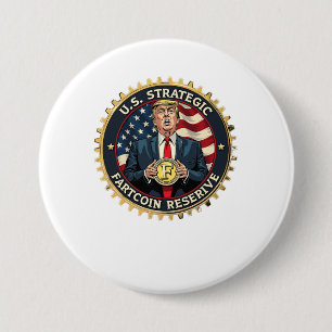 Chapa Redonda De 7 Cm La Reserva Estratégica de Fartcoin de Estados Unid
