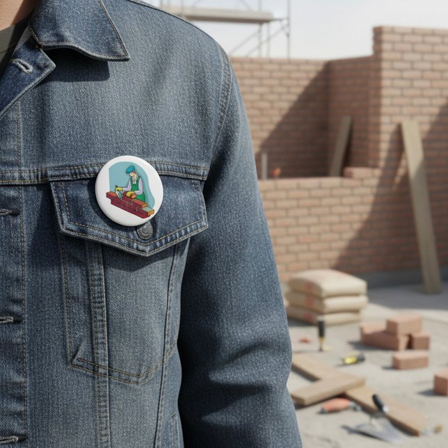 Chapa Redonda De 7 Cm Lámina de ladrillo en el trabajo (Subido por el creador)