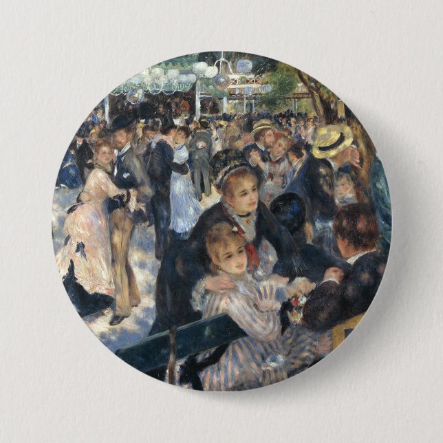 Chapa Redonda De 7 Cm Le Moulin de la Galette de Renoir (Anverso)