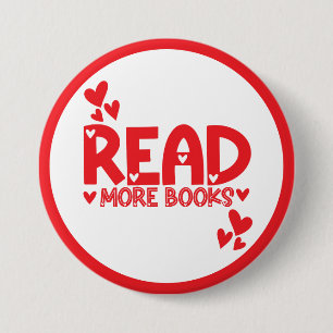 Chapa Redonda De 7 Cm Leer libros amar