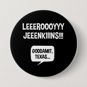 Chapa Redonda De 7 Cm Leeroy Jenkins Texas