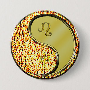 Chapa Redonda De 7 Cm Leo & Metal Monkey