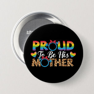 Chapa Redonda De 7 Cm LGBTQ - Orgulloso De Ser Su Madre