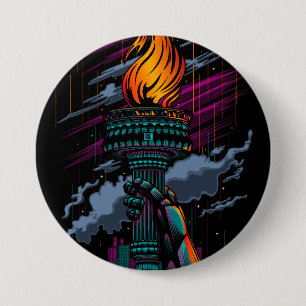 Chapa Redonda De 7 Cm Libertad