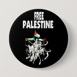 Chapa Redonda De 7 Cm Libertad para Palestina