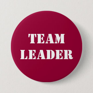 Chapa Redonda De 7 Cm LÍDER de EQUIPO - botones