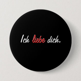 Chapa Redonda De 7 Cm Liebe dich. de Ich