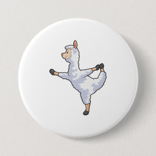 Chapa Redonda De 7 Cm Llama en Yoga Fitness
