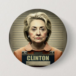 Chapa Redonda De 7 Cm Lock Her Up! - Hillary Clinton