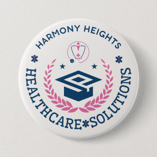 Chapa Redonda De 7 Cm Logo de Harmony Heights Healthcare Solutions Compa