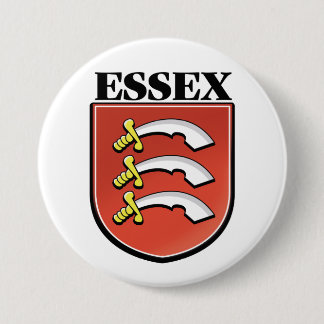 Chapa Redonda De 7 Cm Logo del Condado de Essex