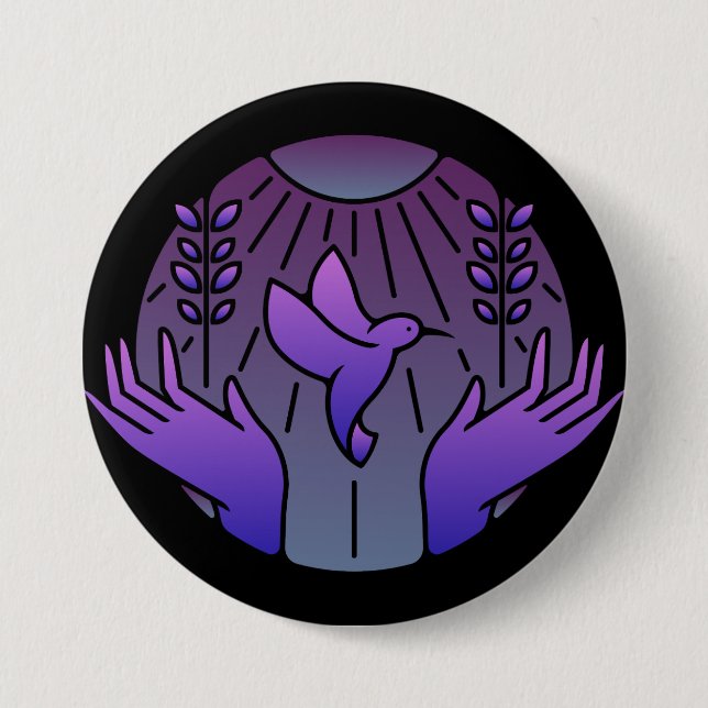 Chapa Redonda De 7 Cm logotipo (Anverso)