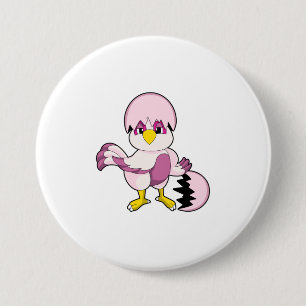 Chapa Redonda De 7 Cm Loro en huevo con cáscara de huevo.PNG