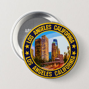 Chapa Redonda De 7 Cm Los Ángeles