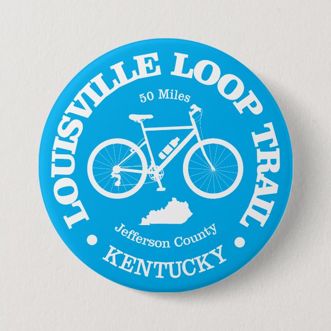 Chapa Redonda De 7 Cm Louisville Loop (ciclismo) (Anverso)