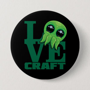 Chapa Redonda De 7 Cm Lovecraft Baby Cthulhu Design - Spooky Cute Love