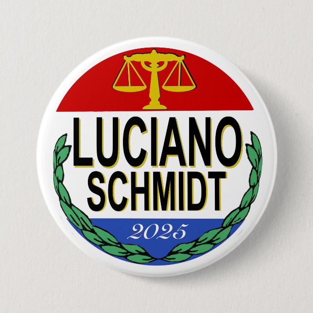 Chapa Redonda De 7 Cm Luciano Schmidt tak2 (Anverso)