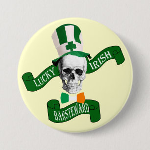 Chapa Redonda De 7 Cm Lucky irish bar steward St Patrick's day
