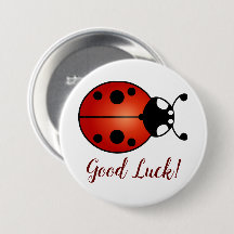 Lucky Ladybug Red Naranja Black Ladybird Buena sue