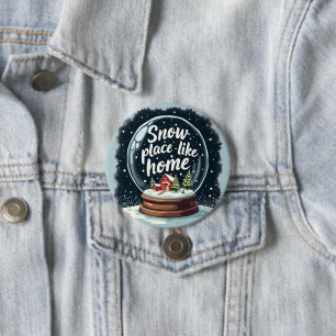 Chapa Redonda De 7 Cm Lugar de nieve como oferta de vacaciones en casa