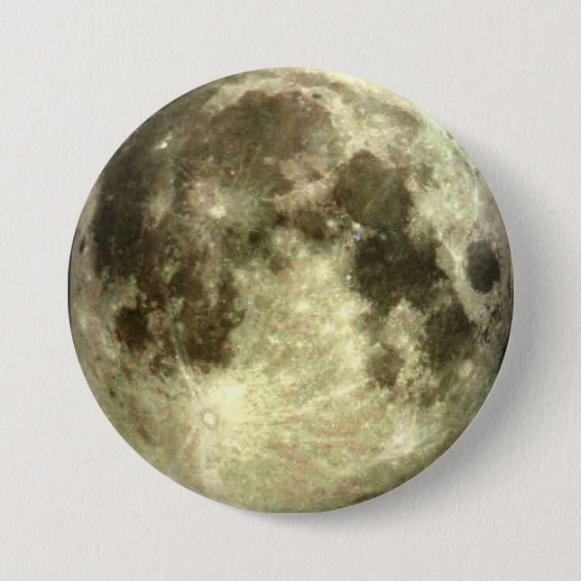 Chapa Redonda De 7 Cm Luna Llena (Anverso)